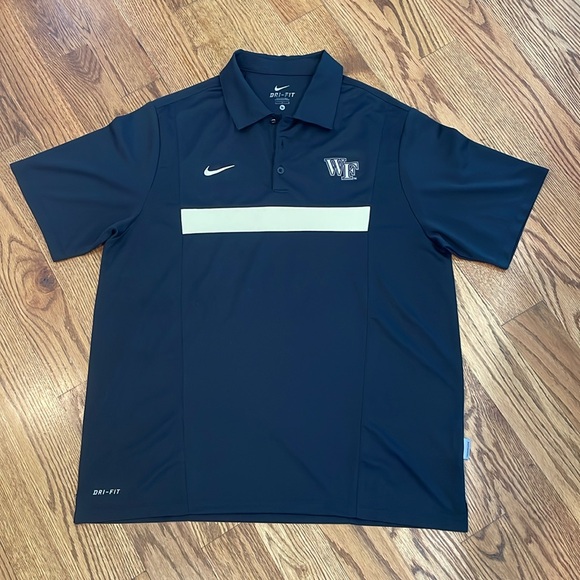 Men’s Wake Forest Demon Deacons Nike Dri-Fit Polo Shirt. Size Large. - Picture 2 of 12